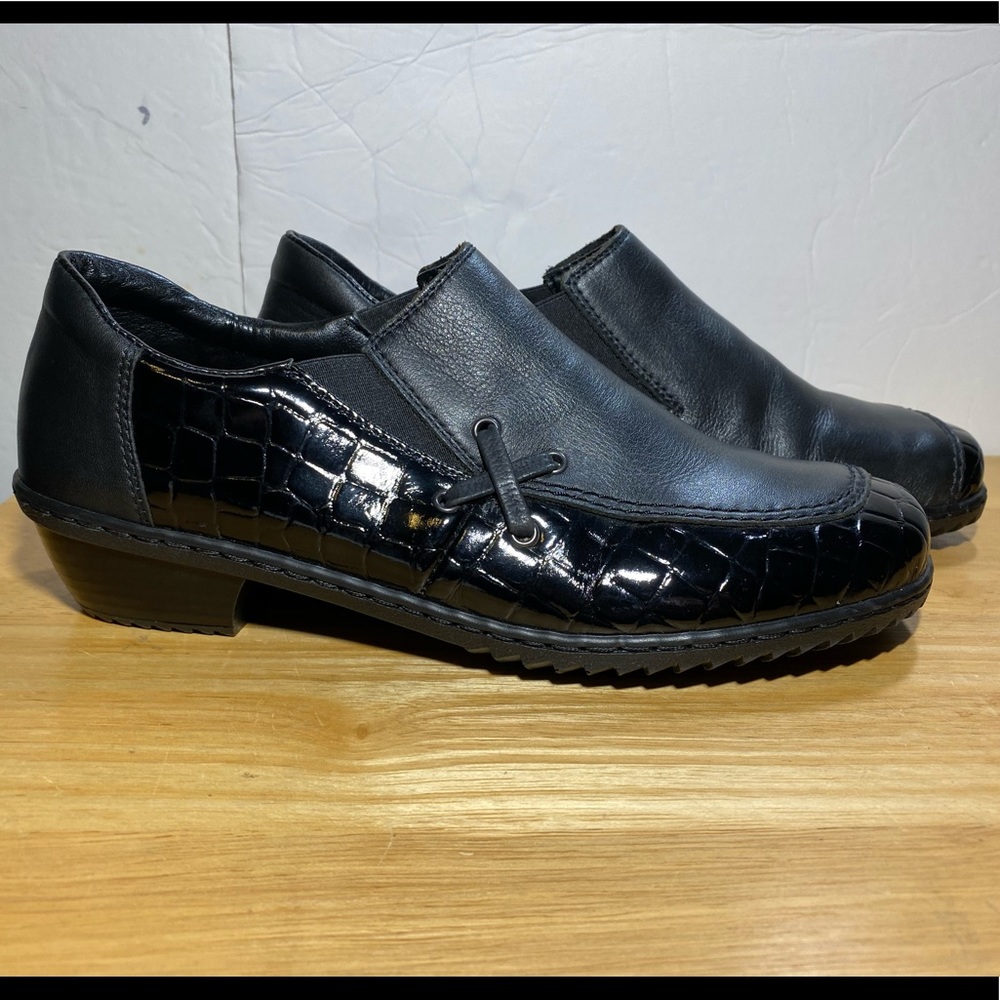 Rieker Antisress Leather & Patent Slip-on
